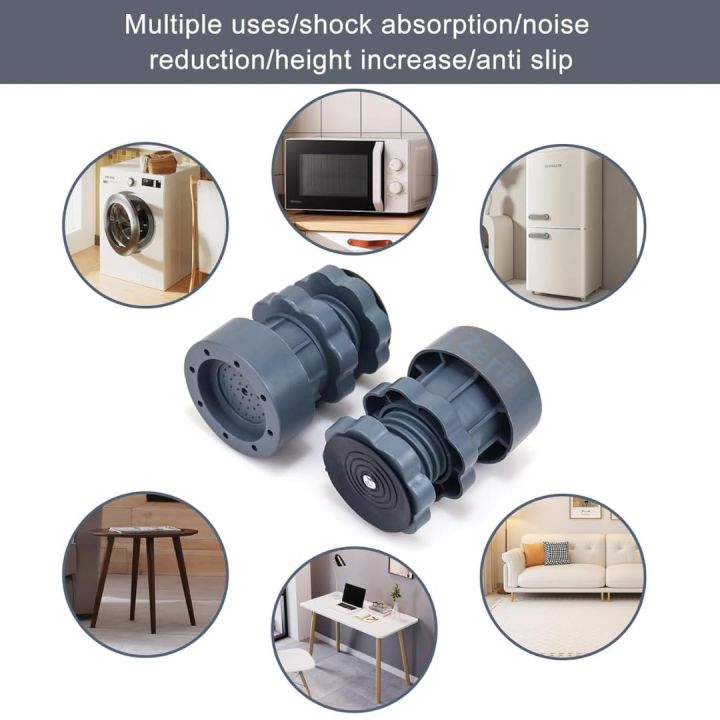 4%20pc%20Height%20Adjustable%20Anti-Vibration%20Pads%20%7C%20Shock%20&%20Noise%20Cancelling%20Stand%20for%20Washing%20Machine,%20Dryer,%20Refrigerator,%20Dishwasher%20&%20Furniture%20%7C%20Heavy-Duty%20Appliance%20Base%20Pads%20-%20Image%203
