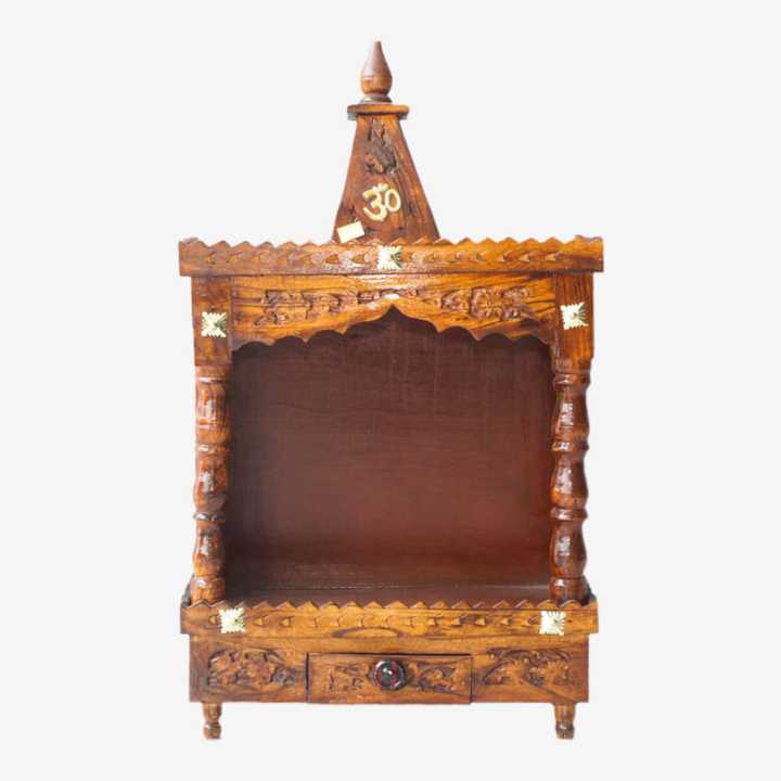 Tan Wooden Miduim Size Temple