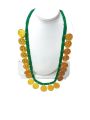 Coin Mala Gold plated Brass Necklace. 