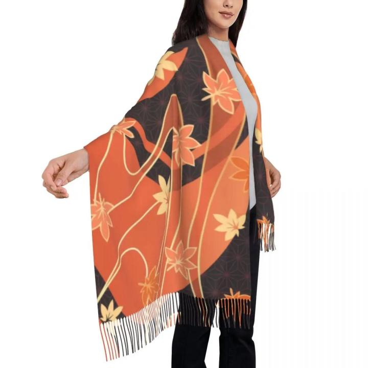 Kaedehara%20Kazuha%20Maple%20Pattern%20Scarf%20Wrap%20Women%20Long%20Winter%20Fall%20Warm%20Tassel%20Shawl%20Unisex%20Genshin%20Impact%20Anime%20Game%20Scarves%20-%20Image%204