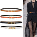 1 Pcs Casual Basic Porous Adjustable Double Sided Use Thin Belts Cologo. 