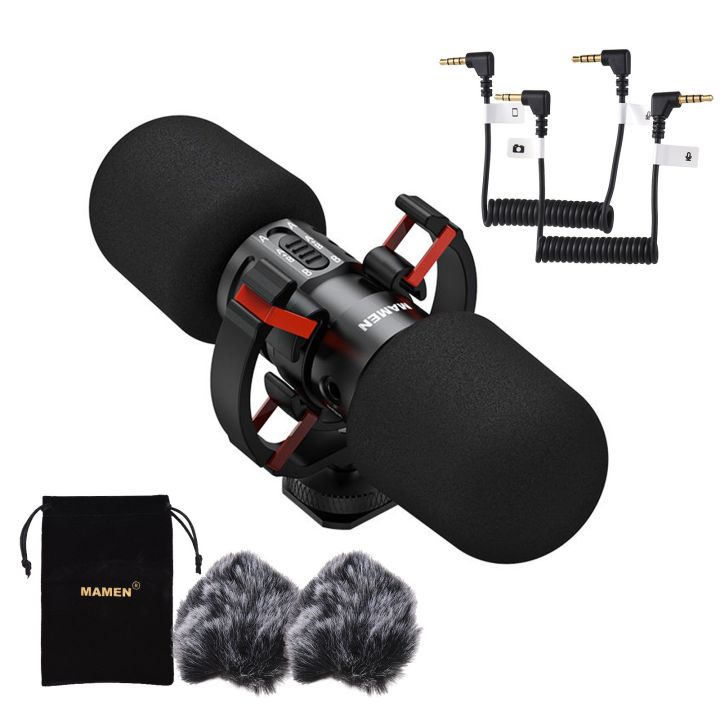 MAMEN MIC-08 Pro Mini On-camera Microphone Two