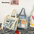 Wenefang transparent bag School Bags For Teenage Girls Kawaii Shoulder Bag Women Handbags and Purses Multipockets Transparent Itabag New Crossbody Bags. 