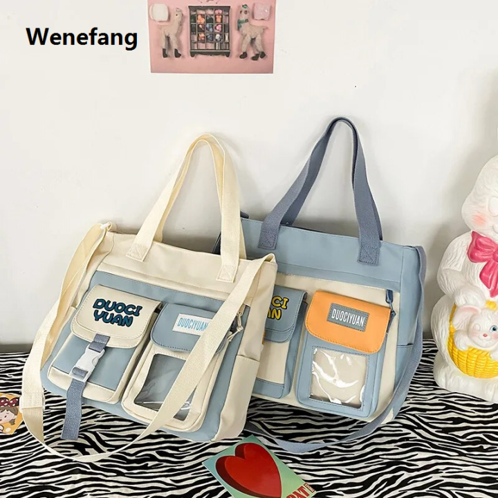 Wenefang%20transparent%20bag%20School%20Bags%20For%20Teenage%20Girls%20Kawaii%20Shoulder%20Bag%20Women%20Handbags%20and%20Purses%20Multipockets%20Transparent%20Itabag%20New%20Crossbody%20Bags%20-%20Image%202