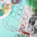 120Pcs Wire Key Rings Cable Wire Key Chain with Screw Lock, 6 Inch for Outdoor Hiking (12 Colors). 