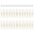ARELENE 20 Pieces 6 Inch Plate Hangers Wall Plate Hangers Brass Wire Plate Holders with 20 Pieces Wall Hooks. 