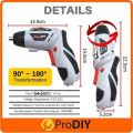 JOUST MAX POWER TOOLS CORDLESS SCREWDRIVER. 