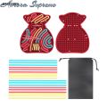 DISICHEN Affordable Gift Bag Sensory Activity Board Silicone Fidget Toy Sensory Activity Board for Kids Adults Stress Relief Fine Motor Skills Educational Busy Board Christmas Gift Bag Silicone Sensory Board. 