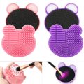 2 In 1 Makeup Brush Cleaning Mat With Color Removal Sponge. 