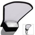【All Of Me】2-in-1 Silver/White Camera Flash Diffuser Double-sided Flash Softbox Photo Light For Canon Cameras. 