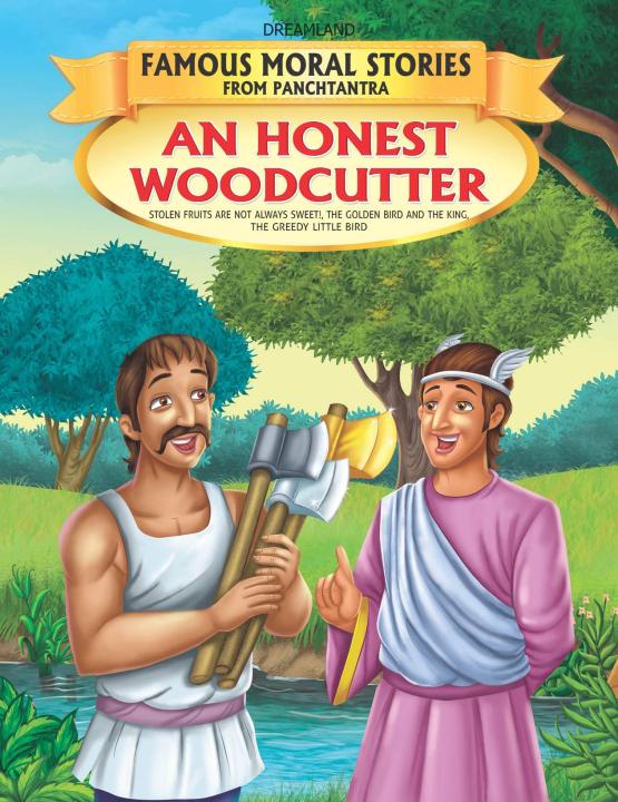 Laminated Large Size Kids Book An Honest Woodcutter The Children laminated-large-size-kids-book-an-honest-woodcutter-the-children