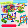 26-238PCS DIY Water Pipe Building Blocks Toys For Children DIY Assembling Pipeline Tunnel Block Model Montessori Toys Kids Gift. 