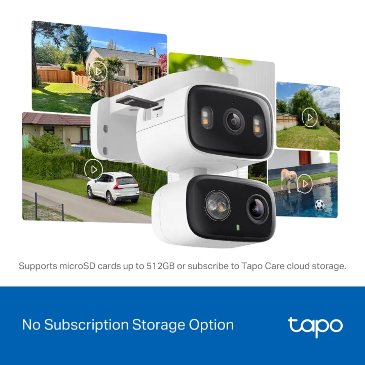 TP-Link%20Tapo%20C246D%20Indoor/Outdoor%202K%203MP%20Dual%20Lens%20Pan/Tilt%20Security%20Camera%20%20Free%20AI%20Detection%20Full-color%20Smart%20Night%20Vision,%202-Way%20Audio%20Works%20with%20Alexa,%20Google%20Assistant%20&%20Samsung%20SmartThings%20-%20Image%205