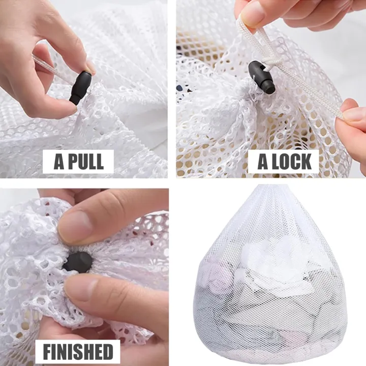 Adjustable%20Drawstring%20Mesh%20Laundry%20Bags%20Set%20-%20Large%20Capacity%20,%20Breathable%20,%20Thick%20Material%20for%20Washing%20Machine%20,%20Travel%20,%20Dorm%20,%20Apartment%20,%20Family%20(12%20inches)%20-%20Image%206