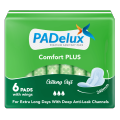 PADelux Sanitary Pads Comfort Plus, 240mm- 6Pads. 