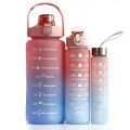 3 in 1 Water Bottles Lock Feature & Top Lid with Times Drink for Office/Home/Sports/outdoor - Water Bottles |. 