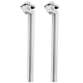 NAMUNY 2X Bicycle Seatpost 27.2mm Aluminium Alloy Seat Post with Adjust Clamp for Bike Road Track 27.2X300mm,Silver. 