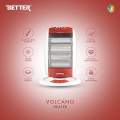 Better Volcano Halogen Heater | 3 - Heating Level, Energy Efficient, Safe Design, Wide Angle Oscillation. 