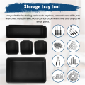Tool Box Organizer and Storage Tray Toolbox Organizer Tray Divider Set Desktop Storage Box Black 32 Pack. 
