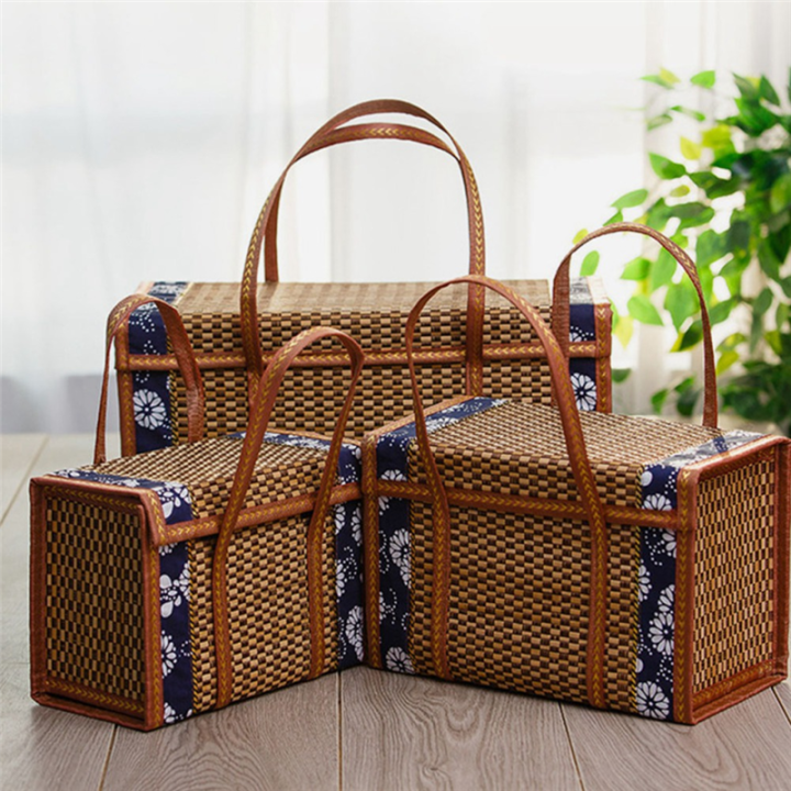 JAERBEE%20Fruit%20Basket%20Bamboo%20Woven%20Portable%20Simple%20Handheld%20Picnic%20Food%20Container%20Foldable%20Snacks%20Containers%20Kids%2040x20x25cm,A%20-%20Image%202