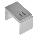 Cluellp-4 Pack Silver Sneeze Guard Clamp Support Office Desk Partition Holder Adjustable Table Securing Screen Clip. 