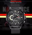 NAVIFORCE  Nf9068 Chronograph Date/Day Stainless Steel Mesh Strap Quartz Sport Watch Relogio Masculino For Men. 