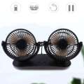 63HD 3 Gears Mini Cooling Portable Auto Electric Dual Head Fan for Car. 