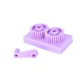 Practical Purple Plastic Durable Flower Wave Shape Paper Craft Quilled Paper Crimper Machine DIY Art Tool Crimping Paper Craft. 