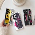 Japan Tokyo JDM Drift Sports Car Phone Case For Samsung Galaxy S24Ultra Cover S24 S23 Ultra S22 S20 Plus S21 FE Clear Case Funda. 