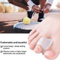 DISICHEN Portable 2pcs Toe Separator Silicone Bunion Corrector Reusable Big Feet Bone Correction Tool Washable for Adults Kids Foot Care Tools. 