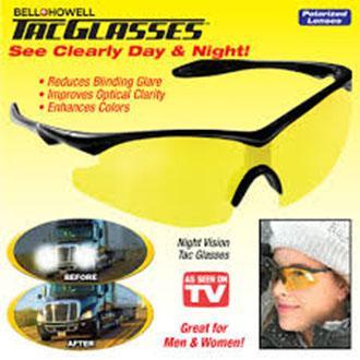 Bell + Howell Tac Glasses + Nightvision Sun Glasses Polarized, Sports Eyewear As Seen On Tv