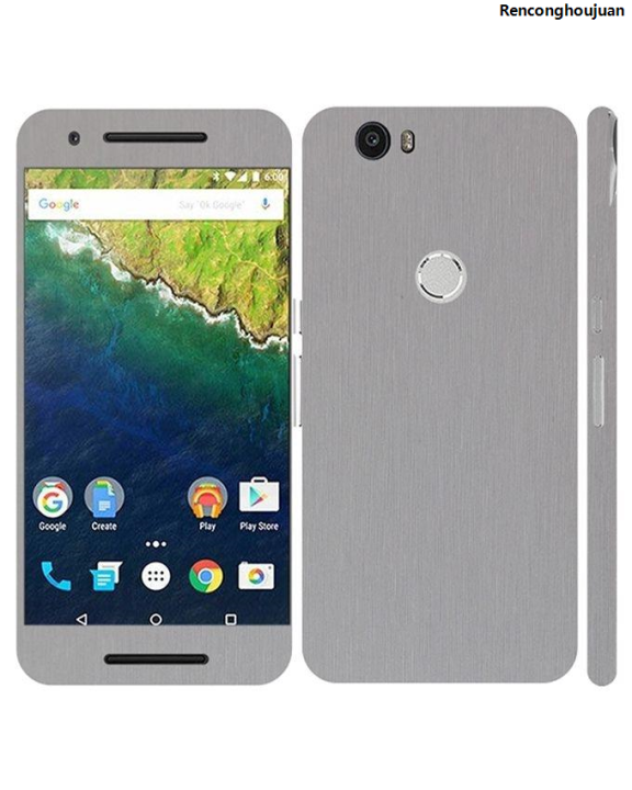 WeihonghunfeiBargain%20price%20Nexus%206P%20Silver%20Brushed%20Metal%20texture%20Mobile%20Skin%20Portable%20-%20Image%202
