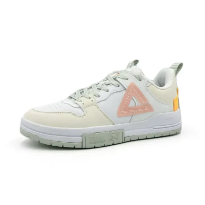 PEAK Skateboard Culture Shoes White/Orange for Women E231388B