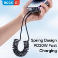 ROCK 20W PD Type C Cable To Lightning. 