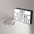 Cinematic LED Lightbox Replacement Letters &numbers Signs Black For A4 Magiglow Light Up Letter Box Sign Message Board. 