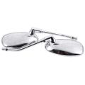 JAERBEE Universal Chrome Motorcycle Motorbike Mirrors for 10mm. 