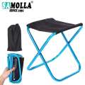 Outdoor For Fishing Hiking Picnic Camping Ultra-Compact Folding Stool - Lightweight Aluminum Frame. 