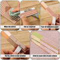 12000Pcs Self-Adhesive Mirrors Mosaic Tiles, 20 Sheets Glass Tile 5X5mm Glass Mirrors Mosaic Tiles Sticker (Rose Gold). 