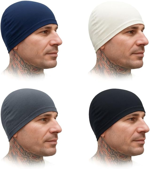 100%25%20Cotton%20Helmet%20Hair%20Protection%20Cap%20For%20Unisex%20-%20Image%202