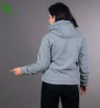 Fuloo's Sherpa Hoodie in Grey with fleece inside for women. 