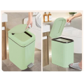 With Foot Pedal and Push-on Lid Ultra-Thin Pedal Trash Can Suitable for Kitchen, Bathroom,. 