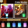 LED Touch Lamp Bluetooth Speaker, Wireless HiFi Speaker Light, USB Rechargeable Portable with TWS. 
