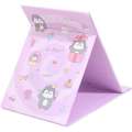 Cartoon Cute Portable Double Sided Stereo Folding Vanity Girl Heart Ruffle Design Mirror Makeup Skincare. 
