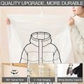 Vacuum Sealer Bags 8pcs Hanging Design for Clothes, Suits, Jackets-Wardrobe Organizer with Storage Capacity. 