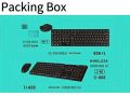 TJ-808 2.4G Keyboard and Mouse Suit Wireless Keyboard and Mouse - Black. 