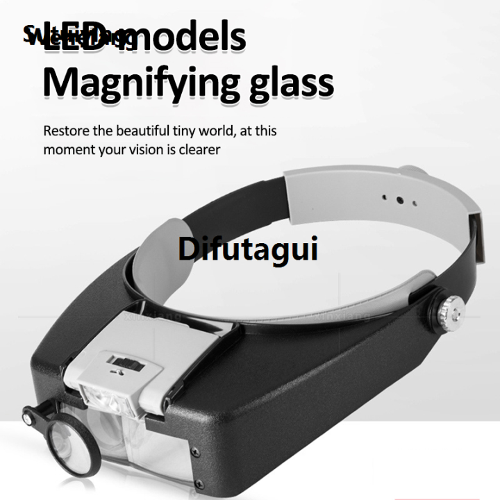 Difutagui%20Wenefang%20Sutuiying%20Head-Mounted%20Magnifier%20LED%20Illumination%201.5X%203X%208.5X%2010X%20Helmet%20Luxury%20New%20style%20Fashion%20Style%20Magnifying%20Glass%20Jewelry%20Watch%20Maintenance%20Read%20Magnifier%20-%20Image%203