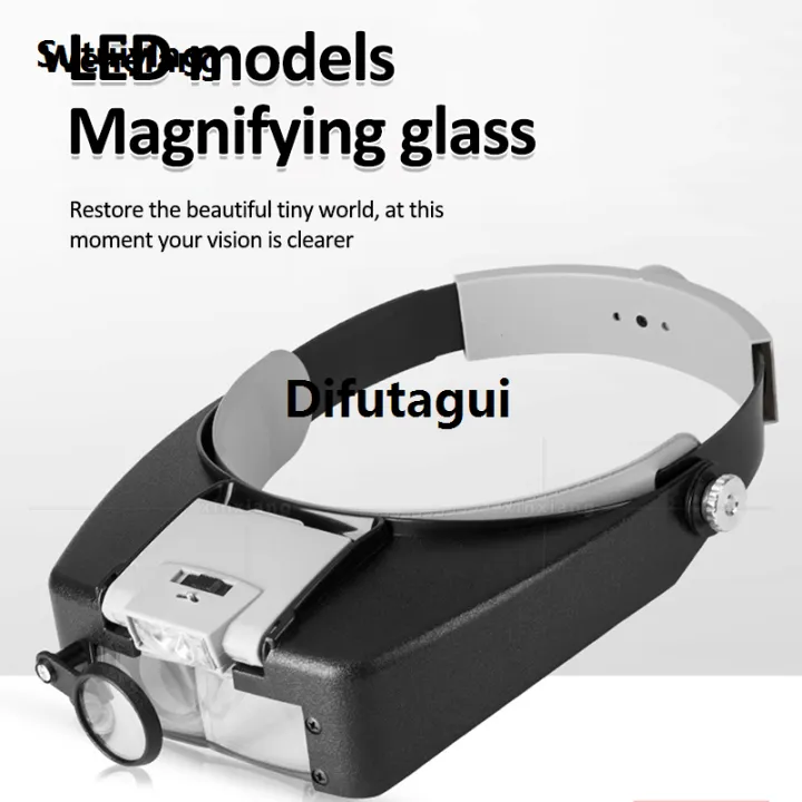 Difutagui%20Wenefang%20Sutuiying%20Head-Mounted%20Magnifier%20LED%20Illumination%201.5X%203X%208.5X%2010X%20Helmet%20Luxury%20New%20style%20Fashion%20Style%20Magnifying%20Glass%20Jewelry%20Watch%20Maintenance%20Read%20Magnifier%20-%20Image%203