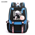 Anrushide Backpack Fashion Large Capacity Men's Women's Backpack Printed Portable Anime Hot Kanemuken Travel Bag Boy Girl School Bag. 
