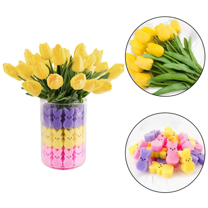 Easter%20Tulips%20Peeps%20Bunnies%20Vase%20Filler%20Set,%20Easter%20Decorations,%20Spring%20Decor%20Home%20Indoor%20Decoration%20Centerpieces%20For%20Tables,%20NO%20VASE%20-%20Image%204