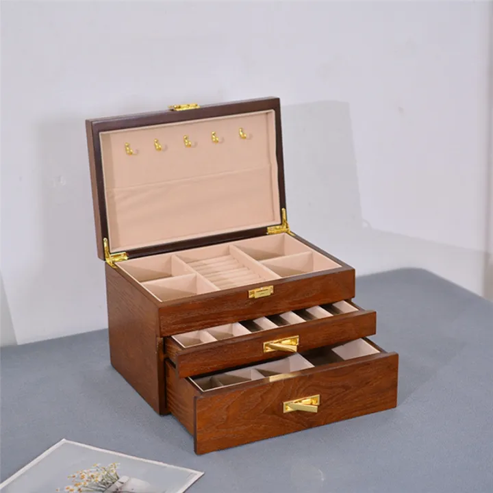 European%20Style%20Solid%20Wood%20Jewelry%20Box,Flip-Top%20Solid%20Wood%20Jewelry%20Box,%20Large%20Capacity,Double%20Layer%20Jewelry%20Storage%20Box%20A%20-%20Image%205